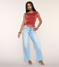 Effortless Drape Boatneck Top