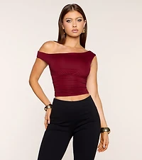 Plans Pending Ruched Crop Top