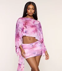 Dreamy Daze Butterfly Poncho Top
