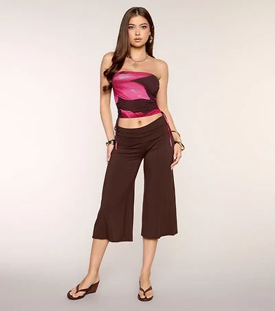 Weekend Worthy Tropical Floral Tube Top