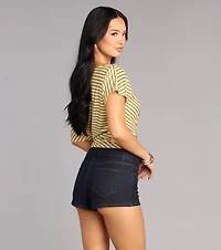 Off-The-Shoulder Stripe Moment Top