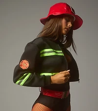 Hot Call Firefighter Four-Piece Costume Set