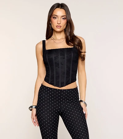 Lace Attitude Bustier Top