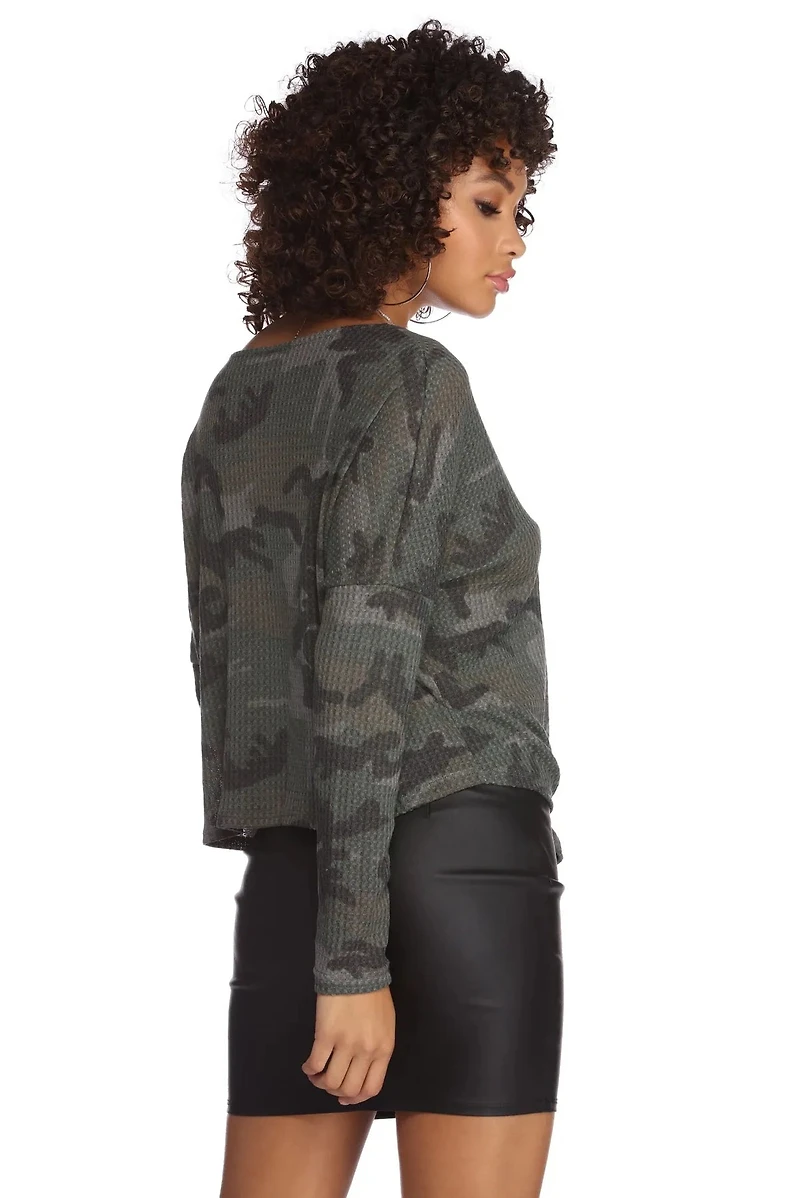 Hidden Danger Camo Top