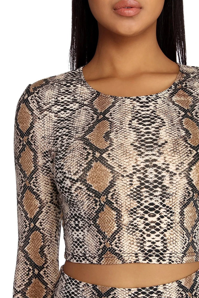 Slither Style Crop Top