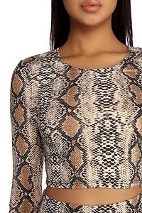 Slither Style Crop Top