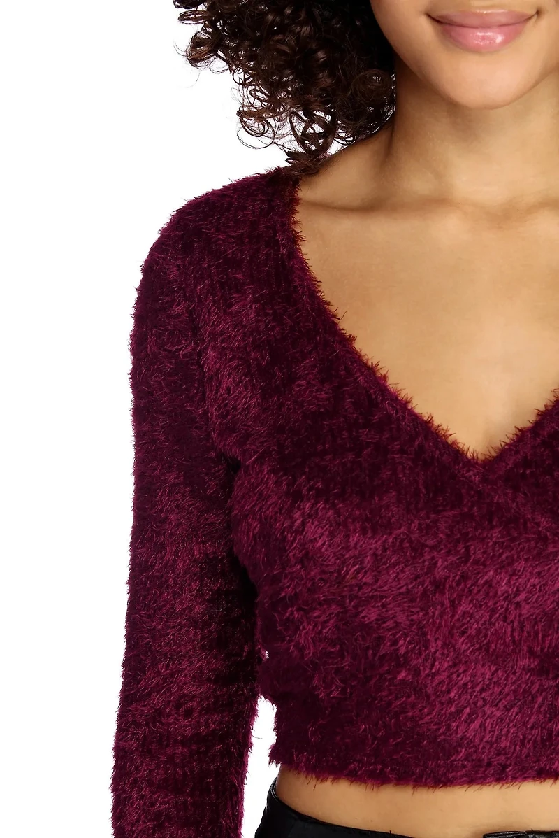 Want Knit Bad Cropped Sweater