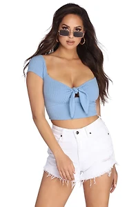 Tied And Sweet Crop Top