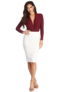 Just Pleat It Bodysuit