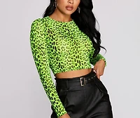 Fierce And Flashy Crop Top
