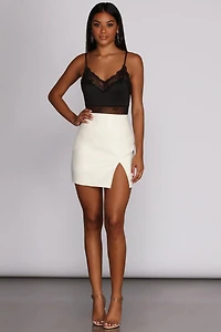 Game, Match, Inset Lace Bodysuit