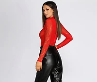 Flame On Heat Stone Bodysuit