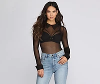 Mister Mouse Collared Bodysuit