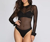 Mister Mouse Collared Bodysuit