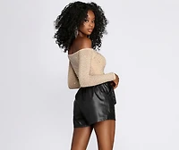 Set The Spark Heat Stone Crop Top
