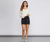 Keep It Raw Edge Sweater
