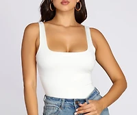 Square Neck Tank Bodysuit