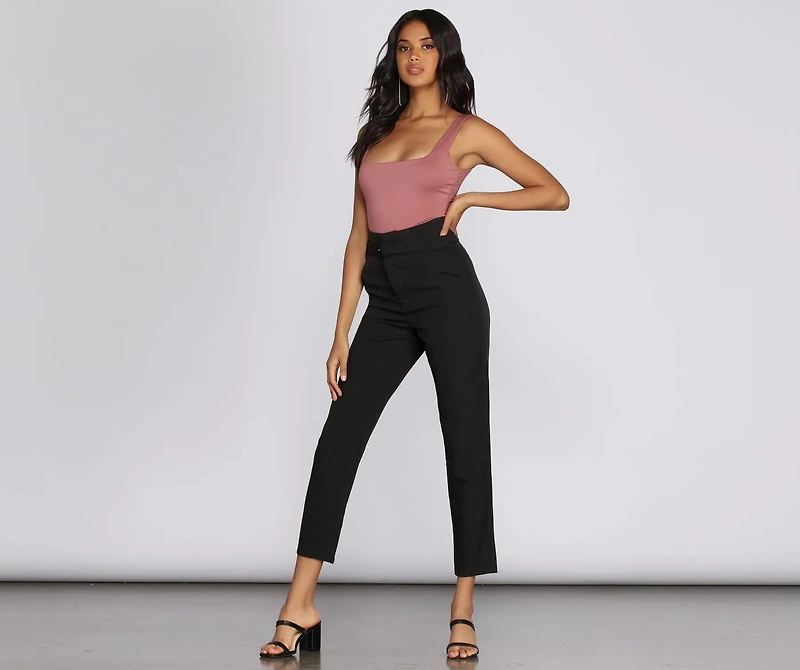 Square Neck Tank Bodysuit