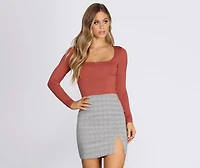 Basic Babe Scoop Top