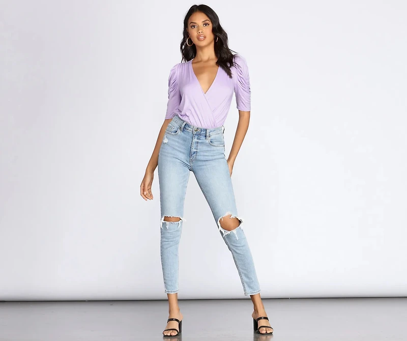 Power Puff Sleeve Bodysuit