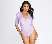 Power Puff Sleeve Bodysuit