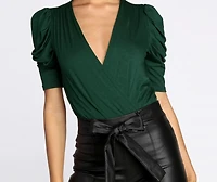 Power Puff Sleeve Bodysuit