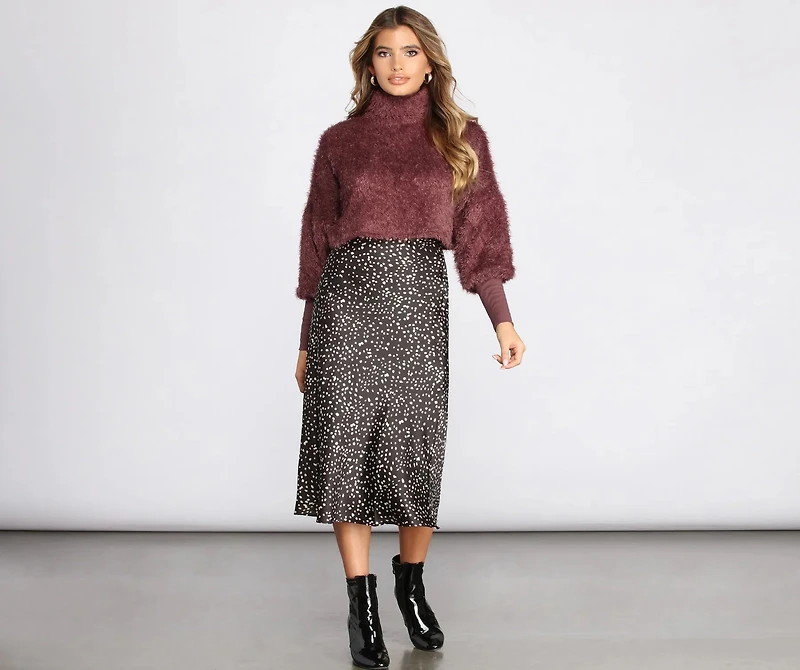 Cozy Cropped Fuzzy Sweater