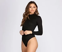 Mock Neck Basic Bodysuit