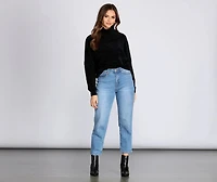Cozy Chenille Turtleneck Sweater