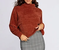 Cozy Chenille Turtleneck Sweater