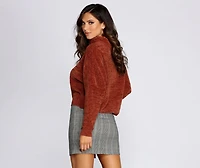 Cozy Chenille Turtleneck Sweater