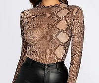 Snake It Off Mesh Top