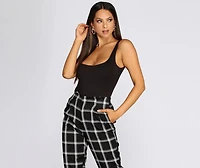Square Neck Tank Bodysuit
