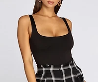 Square Neck Tank Bodysuit