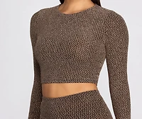 Glitz And Shimmer Crop Top