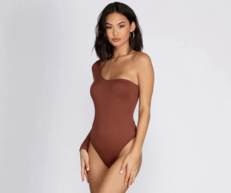 One Sleeve Knit Bodysuit