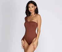 One Sleeve Knit Bodysuit