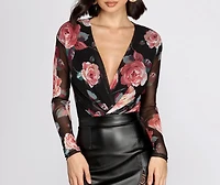 Fresh Floral Mesh Bodysuit