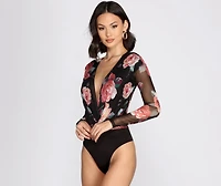 Fresh Floral Mesh Bodysuit