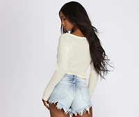 Twisted Style Knit Crop Top