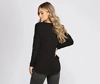 Cozy Thermal Scoop Neck Top