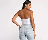 Clearly On Trend Knit Bodysuit