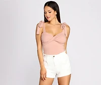 Tied And True Knit Top