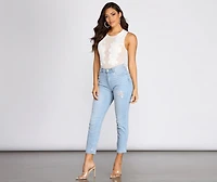 Floral Applique Mesh Bodysuit