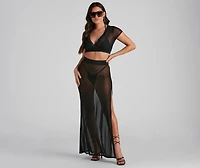 Wrap Me Glam Mesh Top