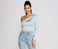 Get Used To Knit Crop Top