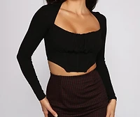 All that Ruche Crop Top