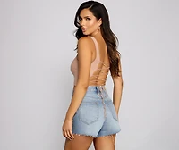Sultry Style One-Shoulder Crop Top