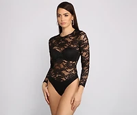 Stylishly Sheer Lace Bodysuit