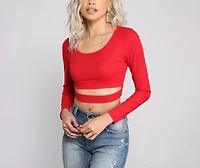 Cut To The Chase Crop Top